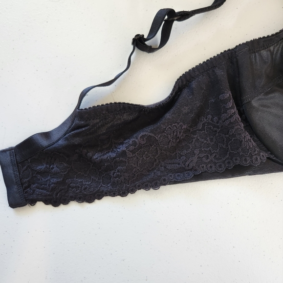 Wonderbra Plus New In Box Size 40D Stylr 1981 Black Unpadded Underwire Unlined - Picture 4 of 7